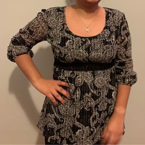 Style & Co Half Sleeve Blouse